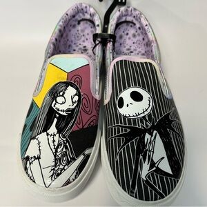 Nightmare Before Christmas ladies slip on shoes Jack and Sally. CHOOSE SIZE!!￼